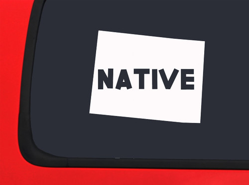 Car Sticker Colorado Native Home Car Window Decal Sticker White 7 Inch