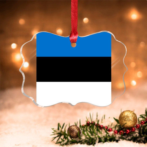 Swavecat Estonia National Flag Christmas Ornaments Estonia Gift Acrylic Xmas Tree Ornament Holiday Keepsake World Traveler Christmas Tree Decorations to Friend Family Swavecat Estonia National Flag Christmas Ornaments Estonia Gift Acrylic Xmas Tree Ornament Holiday Keepsake World Traveler Christmas Tree Decorations to Friend Family