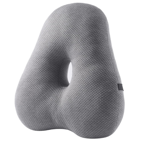 DYMGFZD Lumbar Support Pillow for Office Chair Back Support Car Seat Cushion with Adjustable Straps Help Improve Posture Lumbar Support Pillow for Car/Chair/Wheelchair Back Cushion Grey