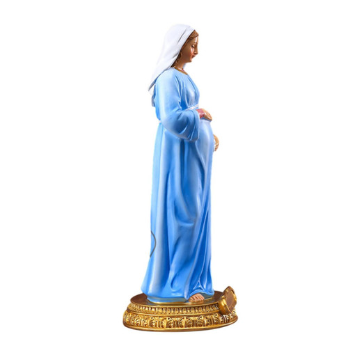 Garneck 1pc Our Lady Ornament Blessed Mother Statues Jesus Statue Household Decor Catholic Statues Pregnant Mary Figurine Virgin Mary Desktop Resin Craft Novel Decors Home Resin Ornament
