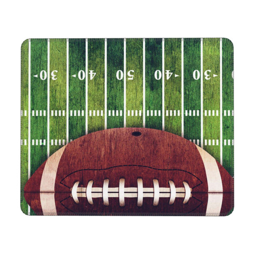 Mouse Pads for Wireless Mouse American Football Field and Ball Printed Gaming Computer Mouse Mat Laptop Mousepad for Home Office Work