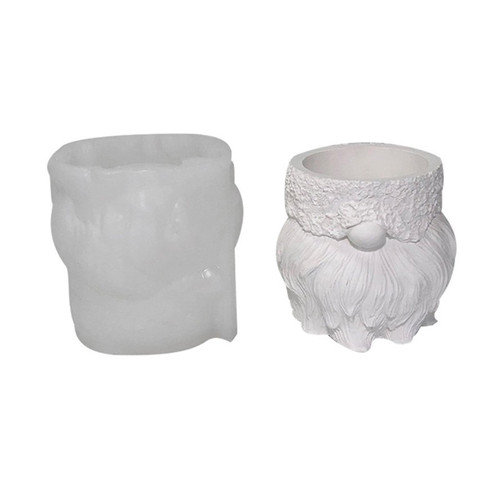 Christmas Gypsum Silicone Mold DIY Succulents Concrete Flowerpot Vase Plaster Cement Mold Clay Mold Candle Holder Mold Flower Pot Resin Molds Silicone
