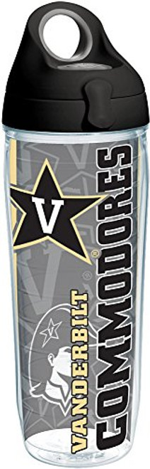 Tervis 1220316 Vanderbilt Commodores College Pride Tumbler with Wrap and Black with Gray Lid 24oz Water Bottle, Clear Tervis 1220316 Vanderbilt Commodores College Pride Tumbler with Wrap and Black with Gray Lid 24oz Water Bottle, Clear
