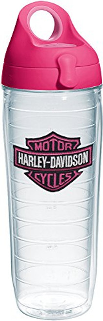 Tervis 1231541 Harley Davidson-Bar & Shield Pink Insulated Tumbler with Emblem and Passion Lid, 24Oz Water Bottle, Clear Tervis 1231541 Harley Davidson-Bar & Shield Pink Insulated Tumbler with Emblem and Passion Lid, 24Oz Water Bottle, Clear
