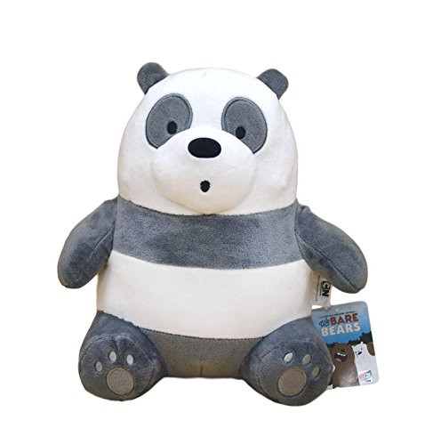 We Bare Bears Cartoon Network Panda Plush Sitting Stuffed Animals Teddy Bear Gift 10"