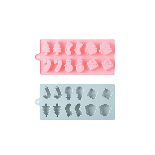 2 Pack Christmas Silicone Baking Molds,12 Cavities Mini Xmas Tree Snowman Socks Candy Chocolate Mould Non-Stick Fondant Baking Mold for Handmade Soap Pudding Jelly Cake Cupcake Topper Decor 2 Pack Christmas Silicone Baking Molds,12 Cavities Mini Xmas Tree Snowman Socks Candy Chocolate Mould Non-Stick Fondant Baking Mold for Handmade Soap Pudding Jelly Cake Cupcake Topper Decor