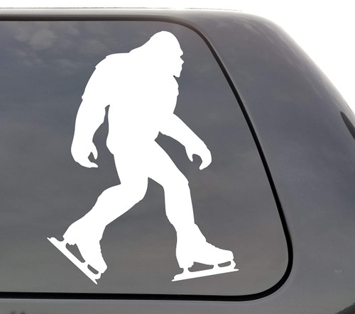 Bigfoot Ice Skating - Vinyl Decal - Bigfoot Ice Skates - Bigfoot Skating - Sasquatch Ice Skate - Sasquatch Skating - Wall Window Door Car Truck Bigfoot Ice Skating - Vinyl Decal - Bigfoot Ice Skates - Bigfoot Skating - Sasquatch Ice Skate - Sasquatch Skating - Wall Window Door Car Truck