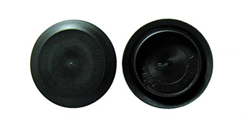 1 1/4" 1.25 inch Flush Mount Black Plastic Body and Sheet Metal Hole Plug Qty 10