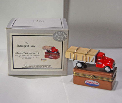 Midwest PHB Tonka Toys Lumber Truck Hinged Trinket Box PHB Midwest of Cannon Falls