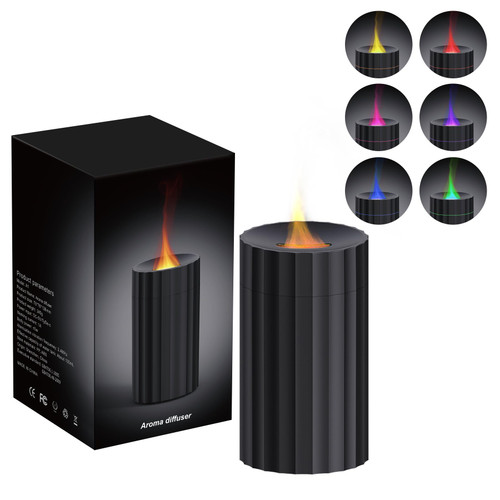 Rican Car Diffuser, Flame Diffuser for Essential Oils,100ml Colorful Air Aroma Diffuser Humidifier, Car Air Freshener Aromatherapy Diffuser for Car, Home Office, Hotel - Black Rican Car Diffuser, Flame Diffuser for Essential Oils,100ml Colorful Air Aroma Diffuser Humidifier, Car Air Freshener Aromatherapy Diffuser for Car, Home Office, Hotel - Black
