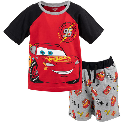 Disney Pixar Cars Lightning McQueen Toddler Boys T-Shirt French Terry Shorts Red/Grey 3T Disney Pixar Cars Lightning McQueen Toddler Boys T-Shirt French Terry Shorts Red/Grey 3T