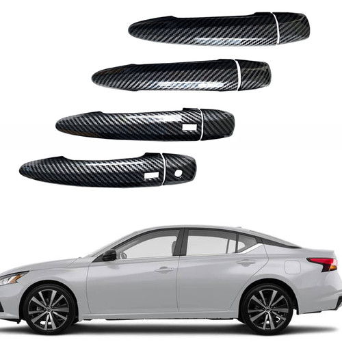 KEEGTBOX Door Handle Covers Trim Fit for Nissan Sentra Sedan 2020-2022 Kit for Nissan Altima Sedan 2019-2022 Compatible with Nissan Rogue SUV 2021 2022 Accessories (Carbon Fiber) KEEGTBOX Door Handle Covers Trim Fit for Nissan Sentra Sedan 2020-2022 Kit for Nissan Altima Sedan 2019-2022 Compatible with Nissan Rogue SUV 2021 2022 Accessories (Carbon Fiber)