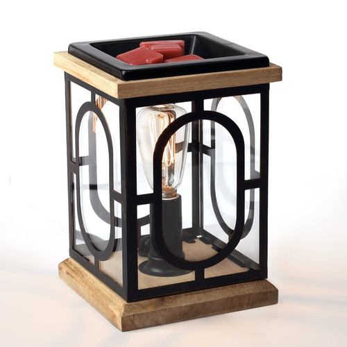 YSong Electric Wax Melt Warmer, Farmhome of Iron and Wood Combine of Wax Burner Scentsy Wax Warmer, Candle Wax Warmer for Scented Wax Melts, for Home Decor Office, Birthday Gifts