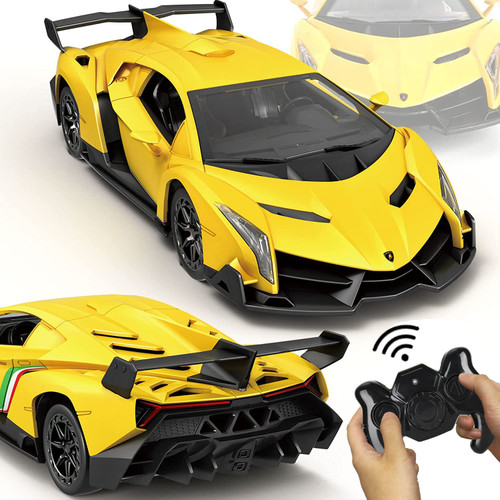 GUOKAI Remote Control Car, 1/24 Scale RC Sport Racing Toy Car, Compatible with Lamborghini Veneno Model Vehicle for Boys Girls GUOKAI Remote Control Car, 1/24 Scale RC Sport Racing Toy Car, Compatible with Lamborghini Veneno Model Vehicle for Boys Girls