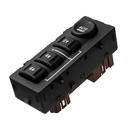 4WD Wheel Drive Switch 4x4 Transfer Case Button for | Chevy Silverado, Chevrolet Suburban, Avalanche, Tahoe, GMC Yukon, Sierra | Years model 2003-2007 | Replaces OE# 15136039,15164520,19259313,901-072