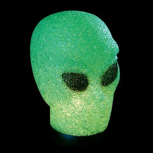 Rhode Island Novelty Green Sparkle Alien Lamp