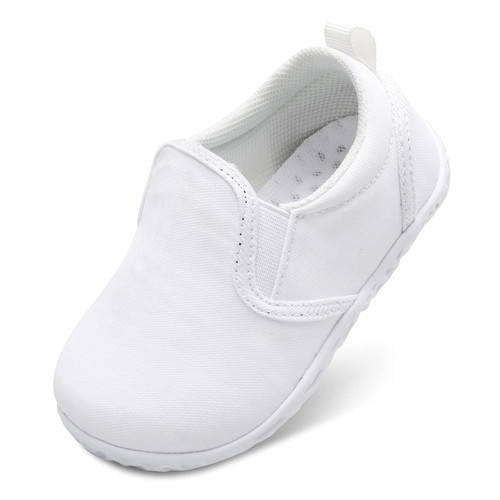 FEETCITY Infant Shoes Boys Girls Baby Sneakers Baby First Walking Shoes Canvas Shoes Lightweight 12-18 Months Infant All White