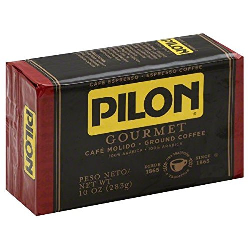 Pilon Gourmet Espresso Ground Coffee Vacuum, 10 ounce Bag (4 Pack)