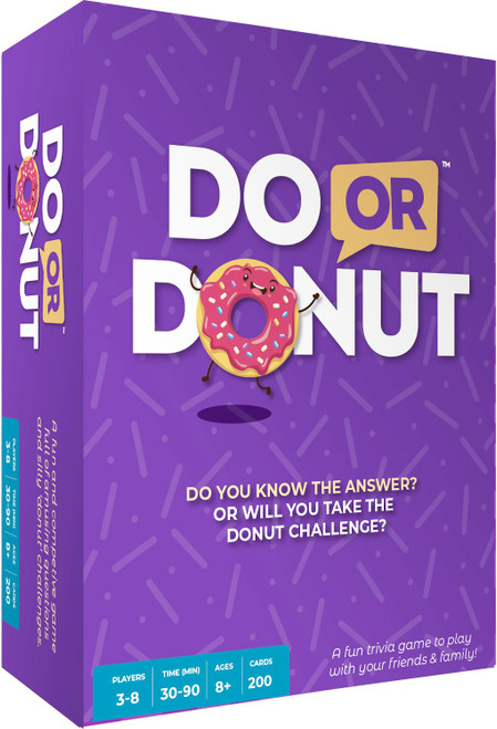 Do or Donut - Fun Family Game Night - Playing Cards for Kids and Adults, Families, Teens, Car Travel, Camping, Party, Stocking Stuffer Gifts - Ages 8 and Up, 3-8 Players, 30 min Do or Donut - Fun Family Game Night - Playing Cards for Kids and Adults, Families, Teens, Car Travel, Camping, Party, Stocking Stuffer Gifts - Ages 8 and Up, 3-8 Players, 30 min