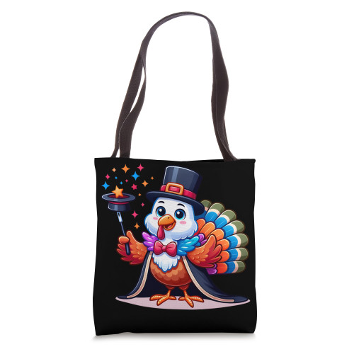 Turkey Magician's Thanksgiving Show magic trick Tote Bag
