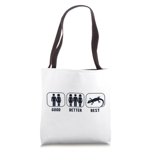 Good Better Best Gecko Gekkota Crested Lizard Leopard Gecko Tote Bag