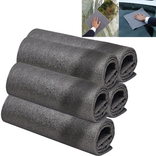 Xzyden 5pcs Thickened Magic Cleaning Cloth, Mixed Size Magic Microfiber Cleaning Cloths for Windows & Glass, Cleaning Rags, Lint Free Cloth, Reuseable Cleaning Cloths for Car Window Cleaner