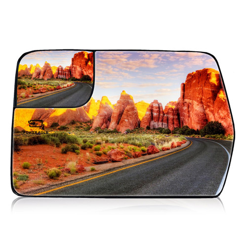 Driver Side Mirror Heated Mirror Glass Replacement Compatible With Ford F150 2004 2005 2006 2007 2008 2009 2010 2011 2012 2013 2014,Glass Rear View For Ford F150 Accessories 2004-2014 With Rear Holder