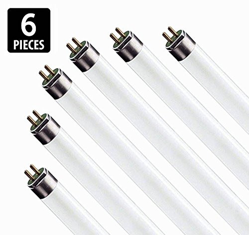 (6-Pack) F17T8/865 17W 24 Inch T8 Fluorescent Tube Light Bulb, 6500K Daylight White, Medium Bi-Pin (G13) Base, 17 Watt T8 Light Bulbs (6-Pack) F17T8/865 17W 24 Inch T8 Fluorescent Tube Light Bulb, 6500K Daylight White, Medium Bi-Pin (G13) Base, 17 Watt T8 Light Bulbs