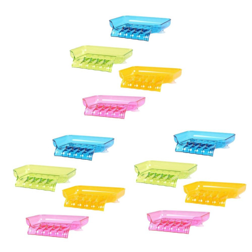 Alipis 12 PCS Sink Sponge Holder Bathroom Soap Tray Waterfall Soap Holder Countertop Shower soap Container Non Slip Soap Dish Dry Soap Holder Sink soap Holder Storage Box tub