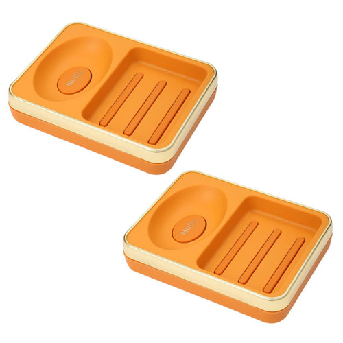 Cabilock 2Pcs soap soap Dish grids soap tub Organizer for Bathtub soap Dish Holder Shower soap Holder bar soap Holder soap Plate Bath soap Holder soap draining Tray jabonera Sponge Sink pp