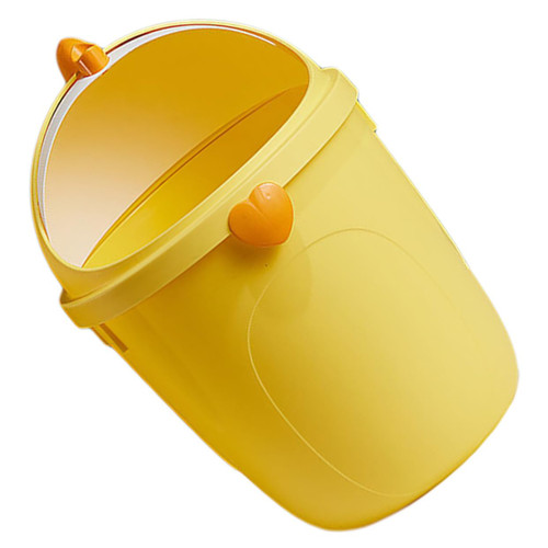 BESTOYARD Trash can with lid Bins trashcan Home Wastebasket Desk Trash can Bucket for Trash Small Garbage can Trash can Cute Small Waste Basket Trash Bucket pp Chick Office Small Trash can