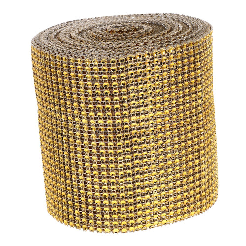 SEWACC 1 Roll Decor Vases Rhinestones Ribbon for Crafts Bling Strips DIY Crafts Rhinestone Ribbon Glitter Rhinestone Ribbon Rhinestone Ribbon for DIY Rhinestone Wrap Mesh Diamond