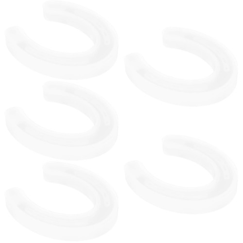 EXCEART 5pcs Horseshoe Mold Candles Horseshoe Shape Candle Mold Horseshoe Shapes Molds Horseshoe Soap Mould Silicone Chocolate Mold DIY Scented Candle Mold Melt Sugar Cake Silica Gel White