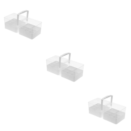 NOLITOY 3pcs Cosmetic Storage Box Vanity Makeup Organizer Cosmetic Storage Organizer Bathroom Organizer Makeup Organizers and Storage Makeup Holder White Remote Control Trash Box
