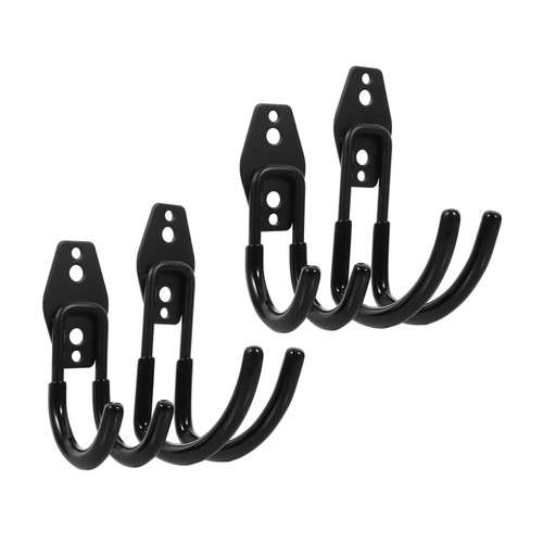 DOITOOL 4pcs Garage Hook Ladder Hook Garage Wall Tool Hangers Garage Wall Hooks Garage Storage Hooks Ladder Hanger Heavy Duty Hooks for Hanging Home Tools Tool Organizers PVC Bike Ceiling