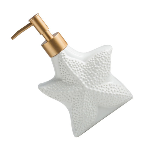 SWOOMEY Ceramic soap Dispenser Pump Storage Bottle Squeeze Pump Dispenser Hand soap Dispenser Ceramic Pump Bottles Shampoo Organizer Ceramics Travel handwashing Fluid Filling Pump White