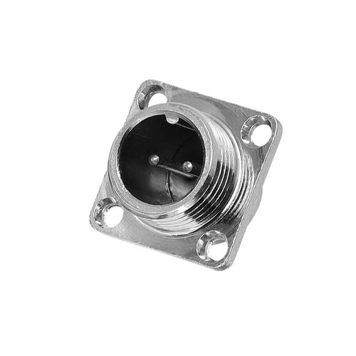 GX12 2Pin Metal Aviation Panel Mount Male Socket Wire Cable Connector Solder Type