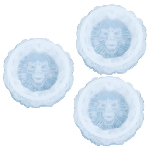 BESTOYARD 3pcs Ashtray Mold epoxy Jewelry molds gem Stone Crystal Mold Resin Art Molds Resin Silicone molds Silicone Ashtray Resin molds Skull Mould Crystal Silicone Mold Crafts Making Mold