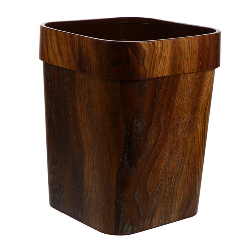 GARVALON 1Pc Garbage can Toilet Trash can Vintage Trash Container Trash can Bathroom Bedroom Trash bin Waste Basket Plastic Trash can Bedroom Bathroom Trash bin pp Office Recycle bin Rural