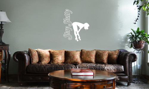 Decal Serpent Sexy Stripper Stay Slutty Funny Vinyl Wall Mural Decal Home Decor Sticker (White) Decal Serpent Sexy Stripper Stay Slutty Funny Vinyl Wall Mural Decal Home Decor Sticker (White)