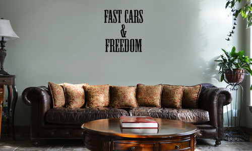 Decal Serpent Country Fast Cars and Freedom Vinyl Wall Mural Decal Home Decor Sticker (Black) Decal Serpent Country Fast Cars and Freedom Vinyl Wall Mural Decal Home Decor Sticker (Black)