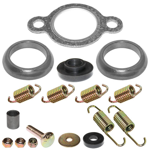 Caltric Exhaust Muffler Gasket Kit Compatible with Polaris Trail Boss 330 2003 2004