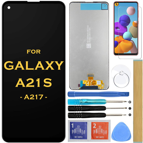 HLTECH Screen Replacement LCD Display Touch Digitizer Assembly for Samsung Galaxy A21S 2020 A217 SM-A217F/DS SM-A217M/DS SM-A217F/DSN 6.5" (Black)