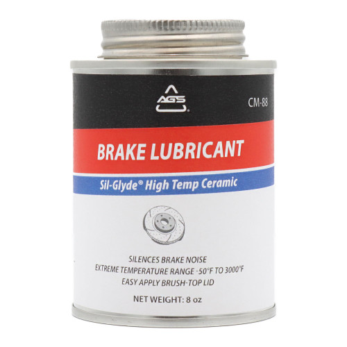 AGS Automotive Solutions Brush Top Can Ceramic-Glyde Silicone Brake Lubricant, 8 Ounces