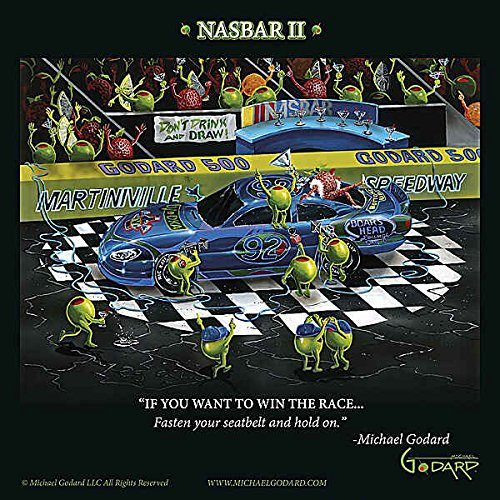 Picture Peddler Nasbar 2 Michael Godard Humor Funny Sport Car Fantasy Racing Print Poster 12x12