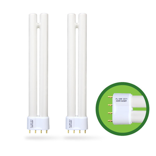 PL18-B-FFP 18W Replacement for OttLite T18330 T186C0 T40112 Fluorescent Light Bulb,18W Compact Fluorescent Light Bulbs Tpye B,5500K Bright Natural Daylight,2G11 Base,2Pack