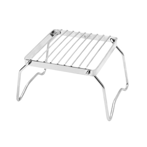 Yardwe Portable Grills Barbecue Grilling Basket Foldable BBQ Grill Over fire Camp Grill Portable Grill Stand Folding BBQ Grill mesh Grill Basket Grilling Basket Pan Camping Barbecue Tool
