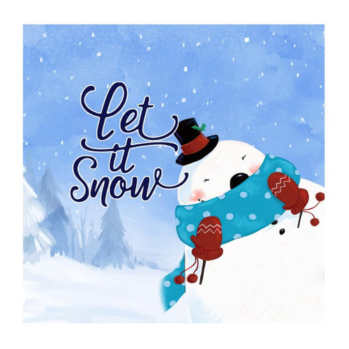 Happy Winter Let It Snow Merry Christmas Wall Decals Stickers Inspirational Winter Xmas Season Blessing Gift Wall Sticker Vinyl Mural Decals Quotes for Kids Room Car Wall Art 22in