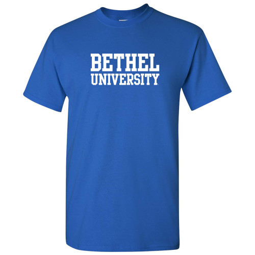 AS01 - Bethel University Pilots Basic Block T Shirt - Large - Royal