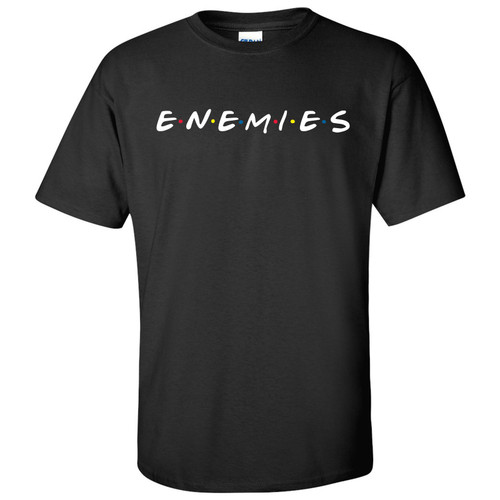 UGP Campus Apparel Enemies Basic Cotton T-Shirt - 2X-Large - Black
